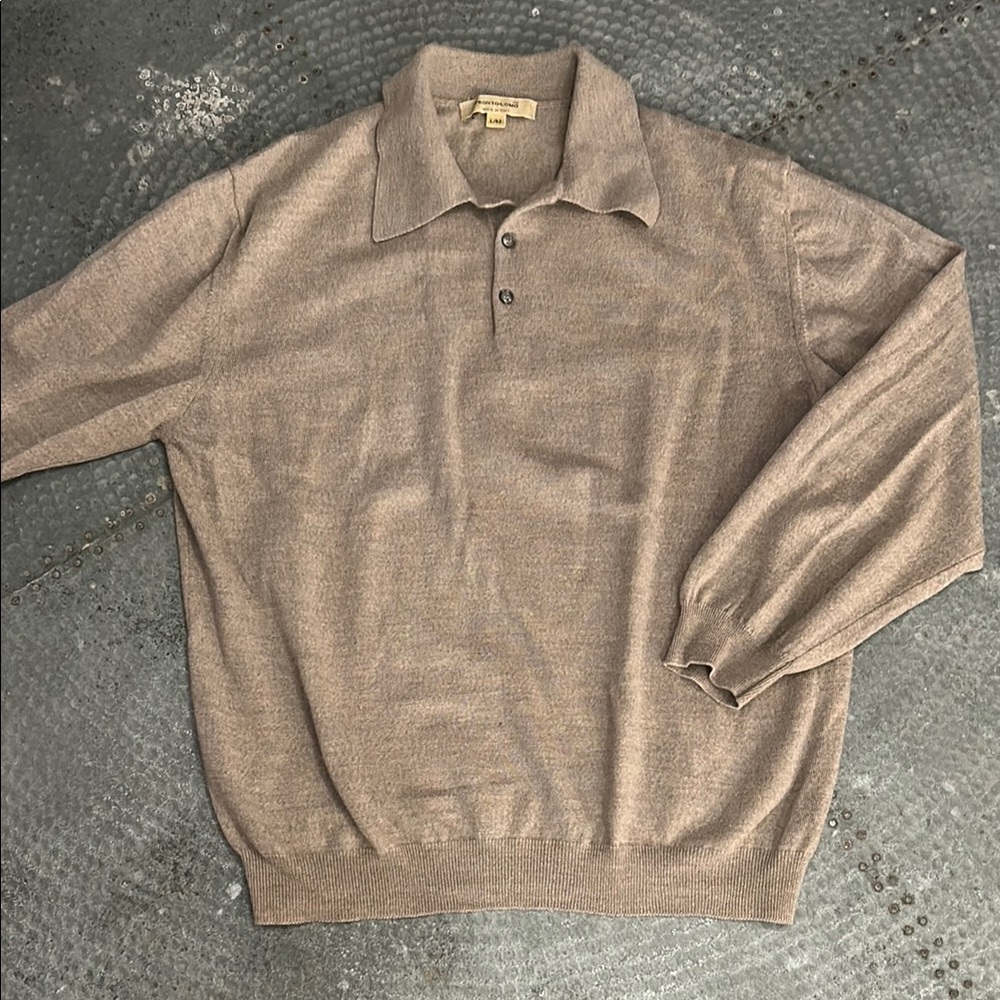 100% Merino Polo Sweater